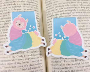 Pastel Llama Magnetic Bookmark