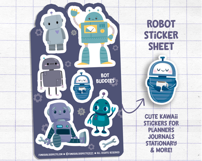 Robot Sticker Sheet