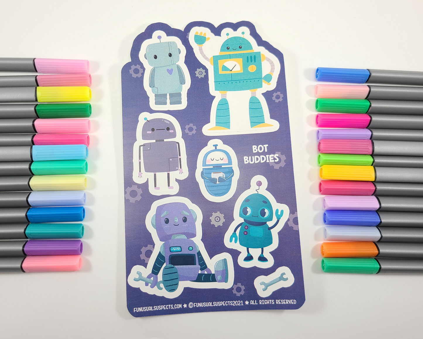 Robot Sticker Sheet
