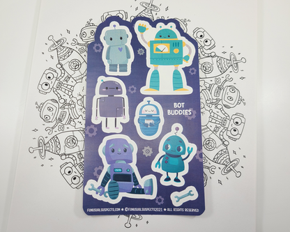 Robot Sticker Sheet