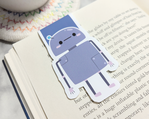 Robot Standing Magnetic Bookmark
