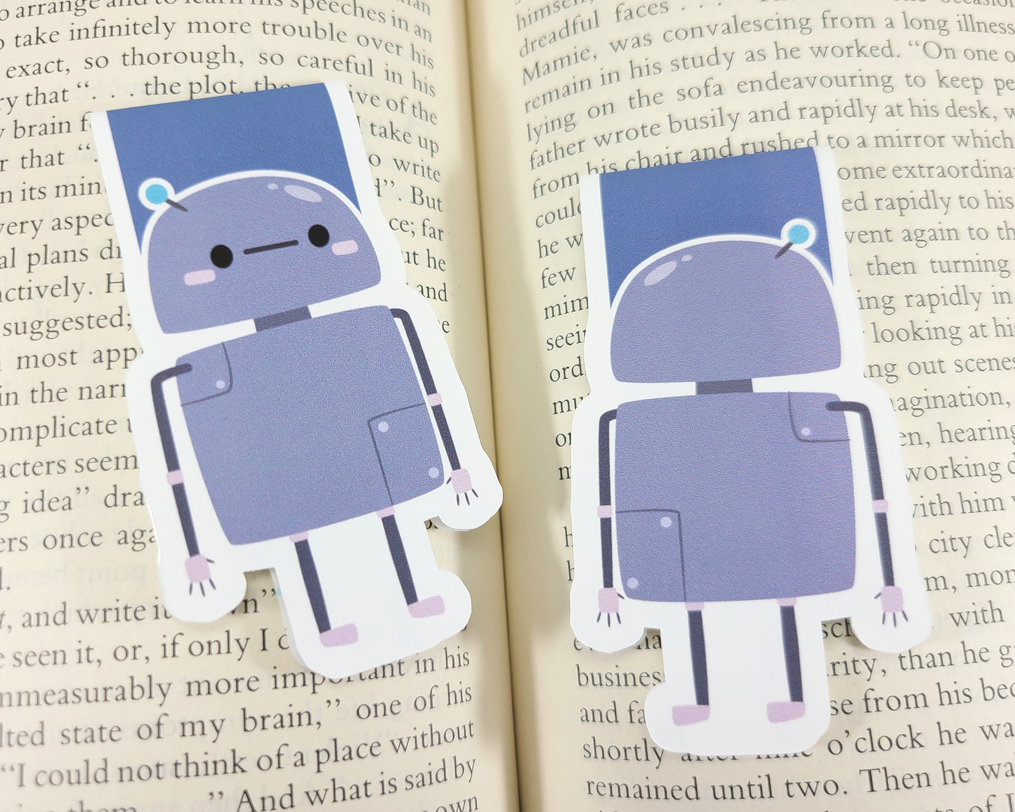 Robot Standing Magnetic Bookmark