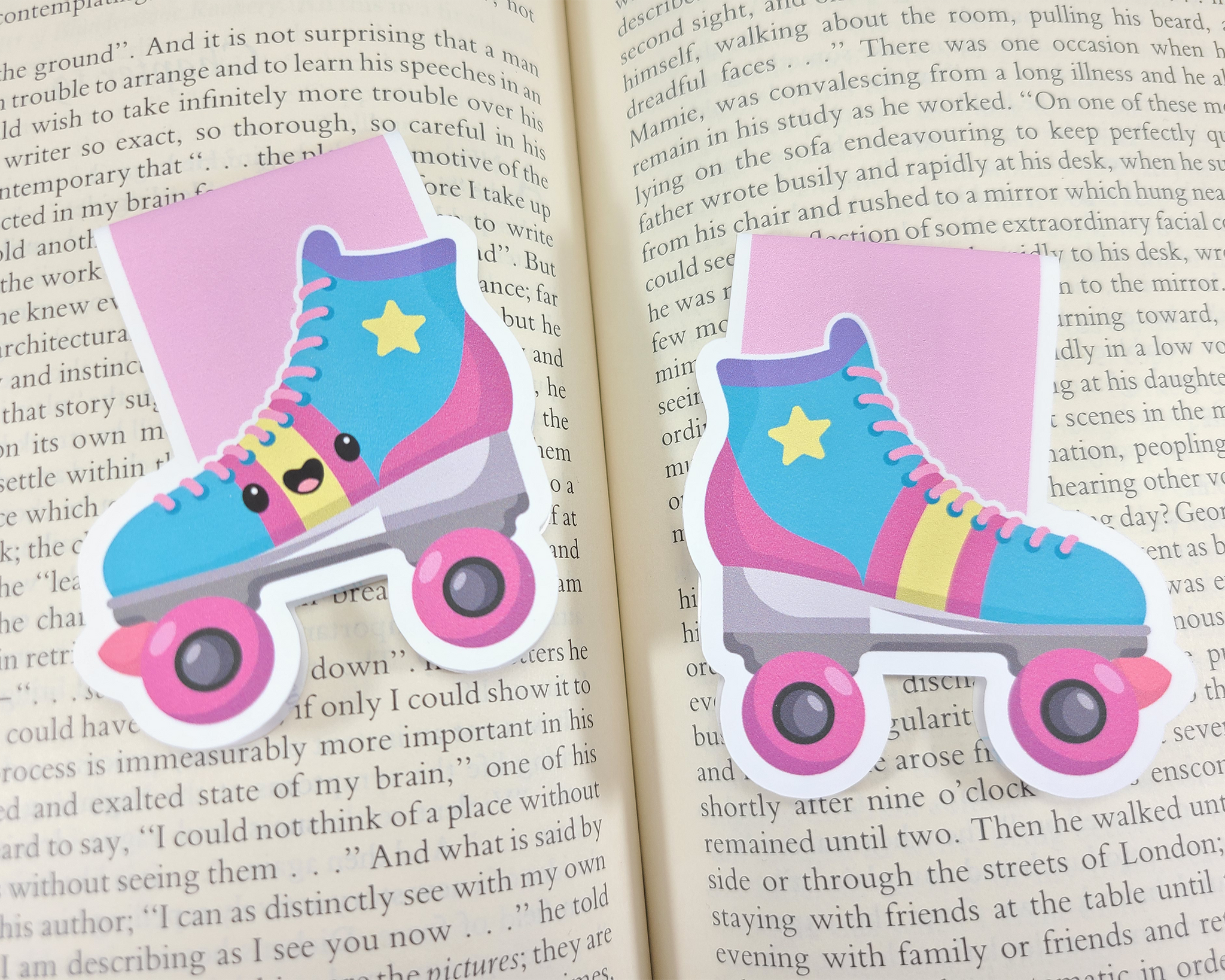Roller Skate Magnetic Bookmark