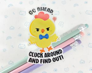 Chick Cluck Around Sticker
