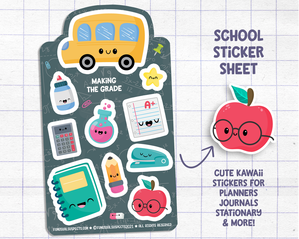 Back to School Sticker Sheet