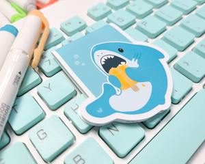 Shark Popsicle Magnetic Bookmark
