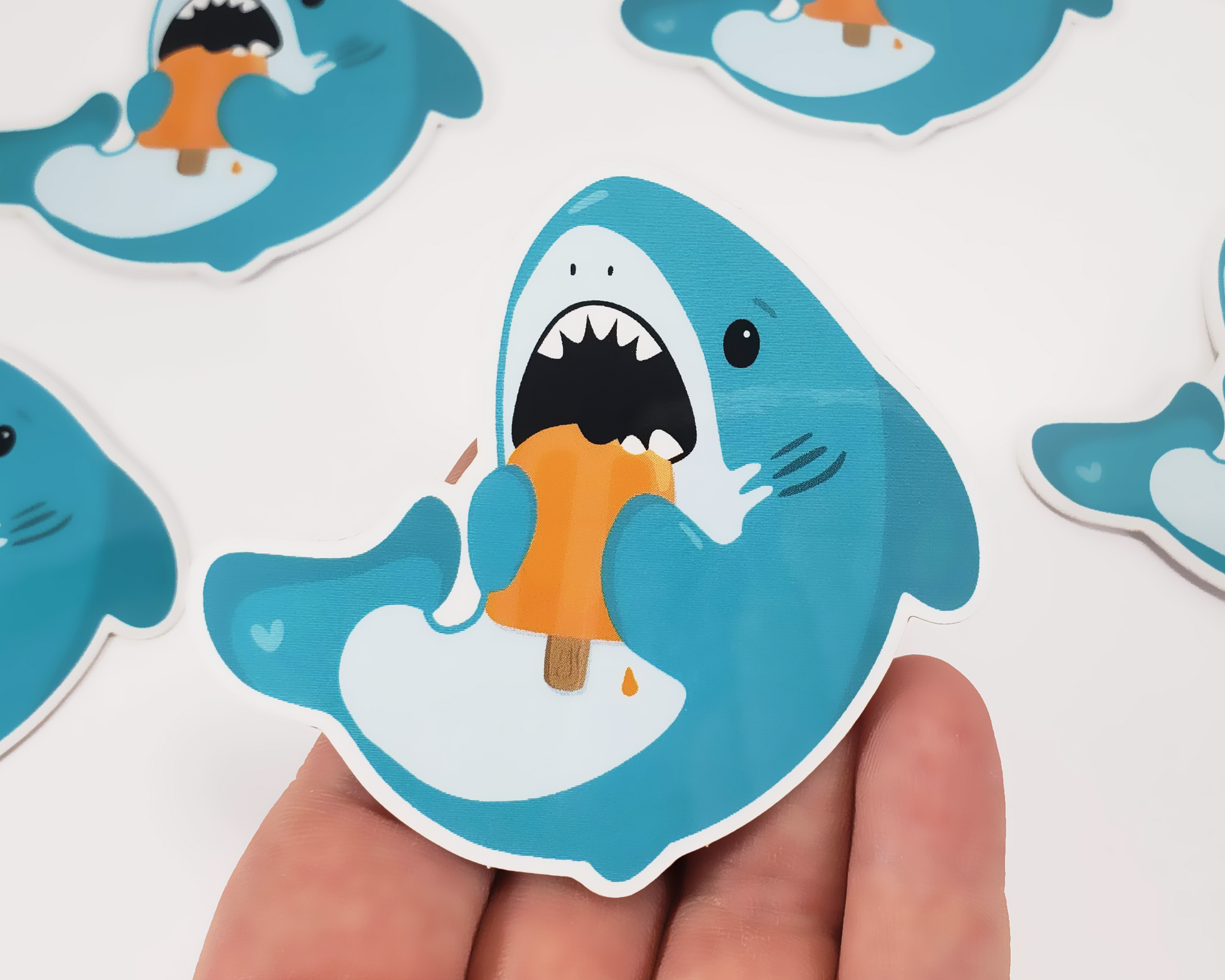 Shark Popsicle Sticker