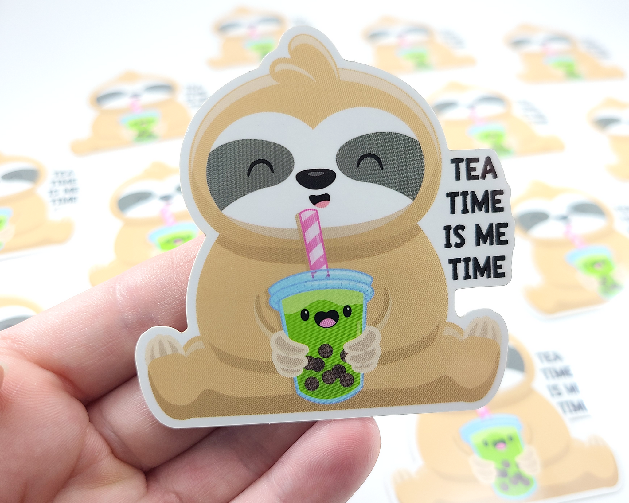 Sloth Boba Sticker