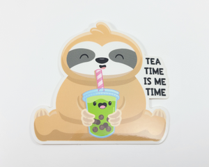 Sloth Boba Sticker