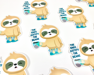 Sloth Coffee Sticker