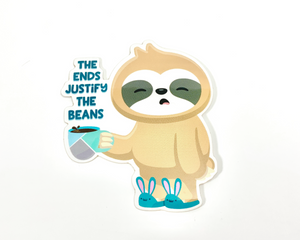 Sloth Coffee Sticker