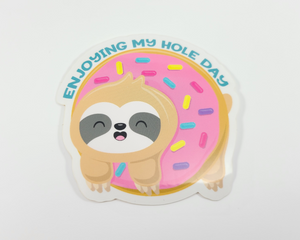 Sloth Donut Sticker