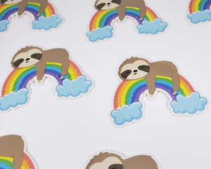 Sloth Rainbow Sticker