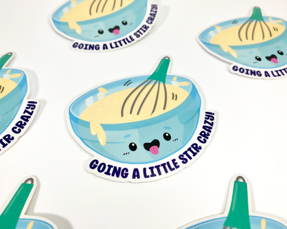 Stir Crazy Sticker