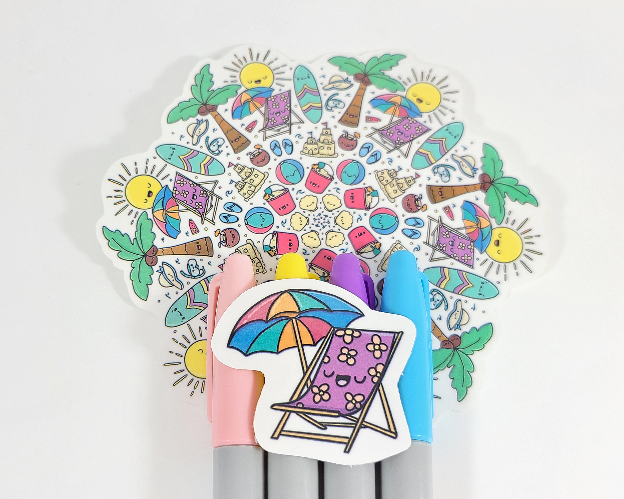 Summer Mandala Sticker Set