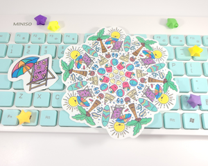 Summer Mandala Sticker Set