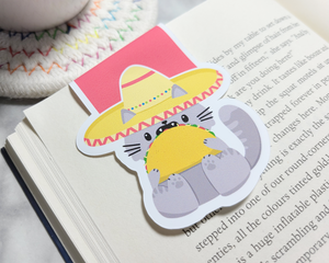 Cat Tacocat Magnetic Bookmark