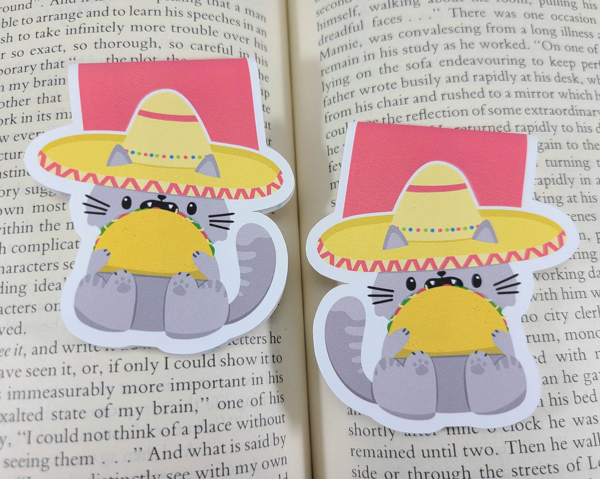 Cat Tacocat Magnetic Bookmark