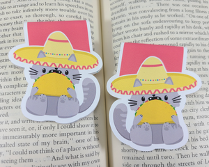 Cat Tacocat Magnetic Bookmark