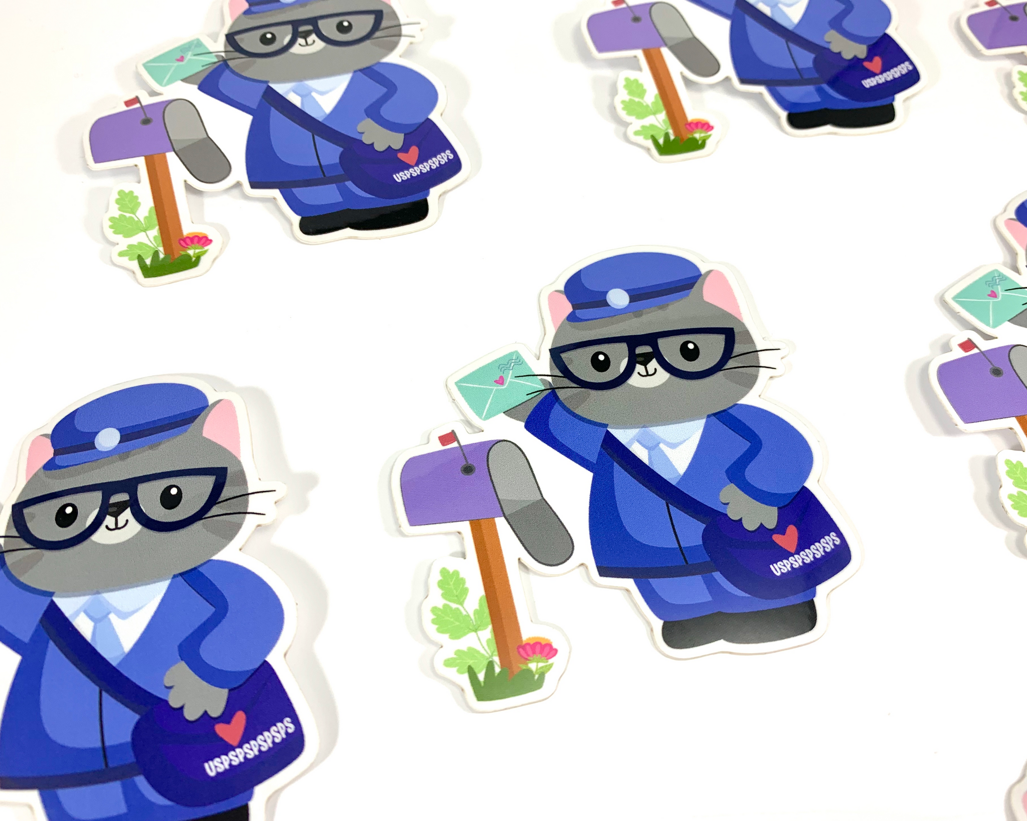 Cat Mail Delivery Sticker