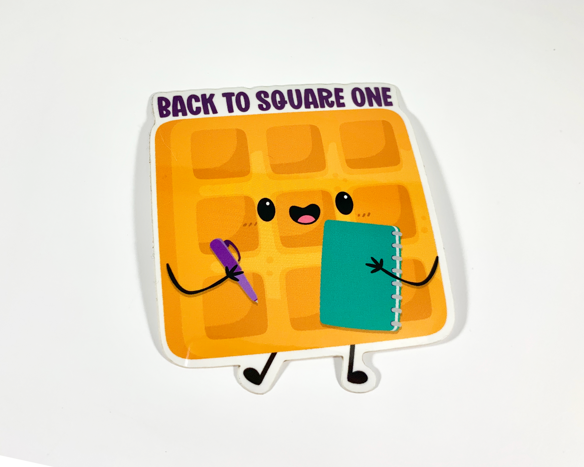 Waffle Square 1 Sticker