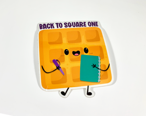 Waffle Square 1 Sticker