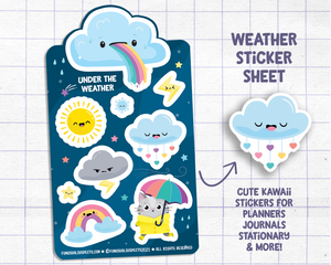 Weather Sticker Sheet