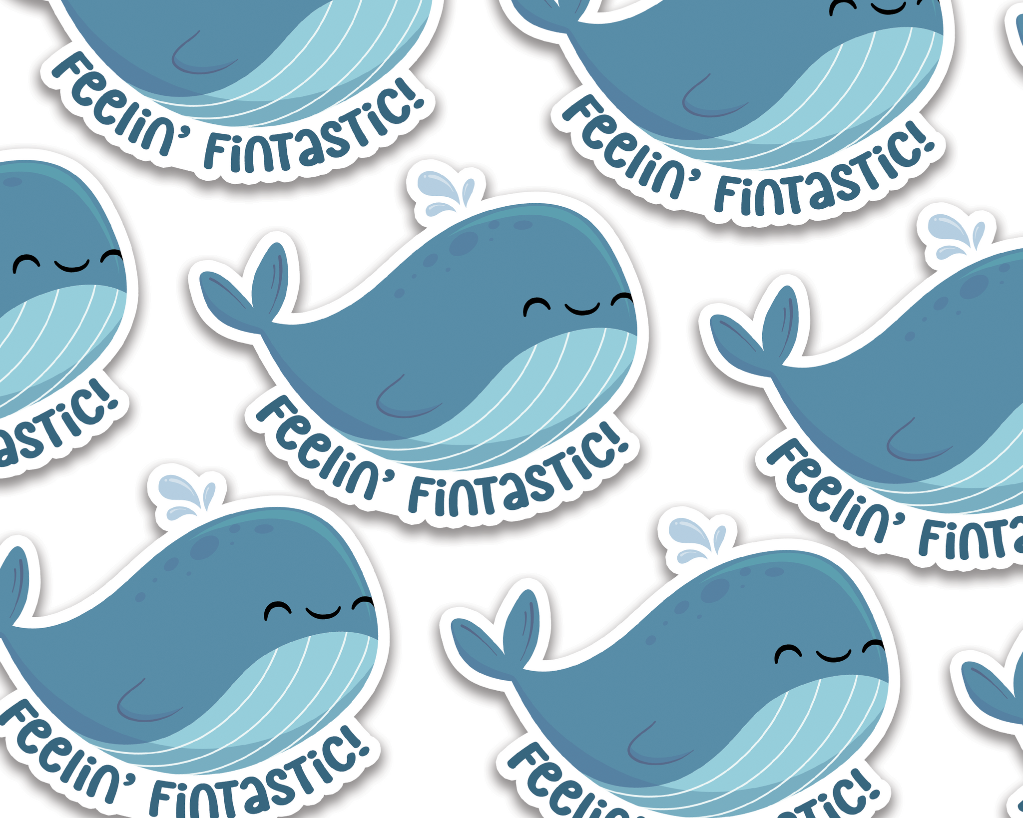 Whale Fintastic Sticker