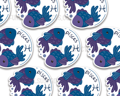 Zodiac Pisces Sticker