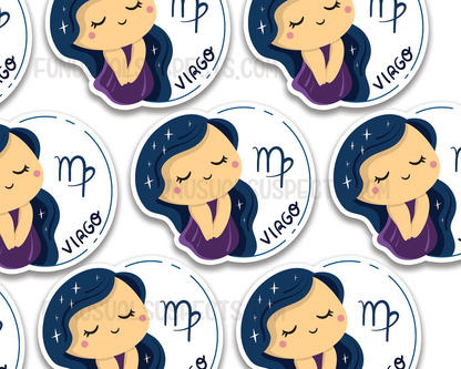 Zodiac Virgo Sticker